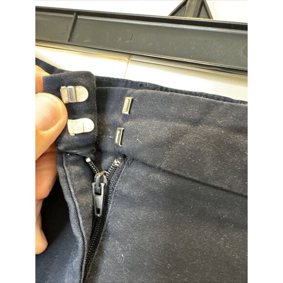 Jones New York Grace Ankle Pants Size 6 Women's Slim Fit Navy Blue - Picture 5 of 14